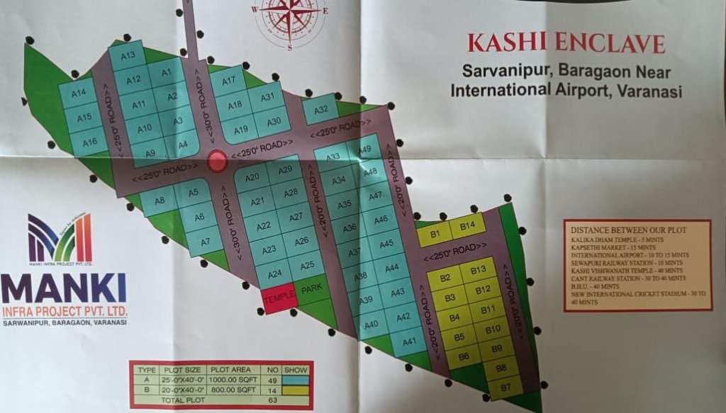 Kashi Enclave Layout Plan - Sarvanipur Baragaon Varanasi