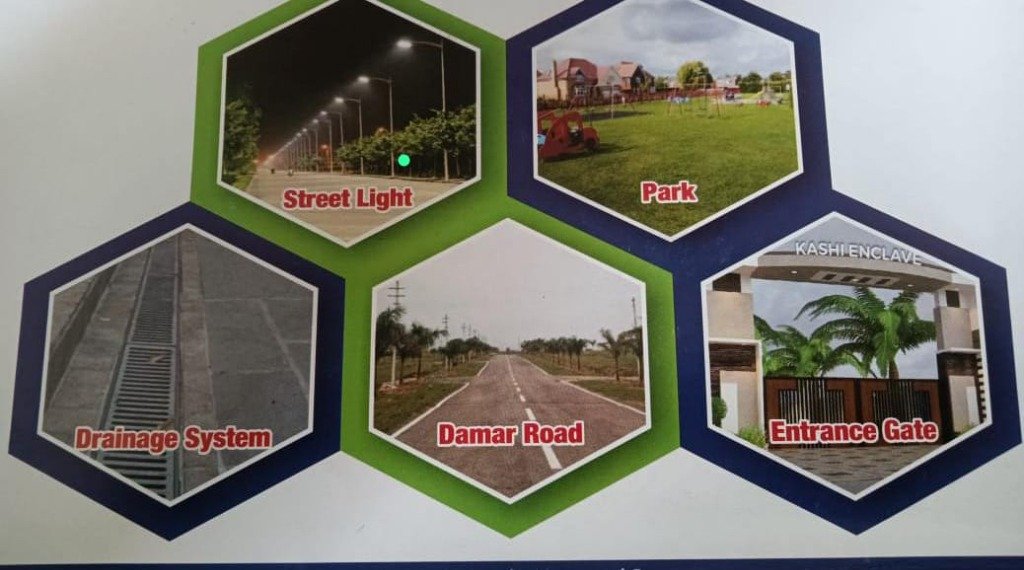 Kashi Enclave Amenities - Street Light, Park, Drainage System, Damar Road, Entrance Gate